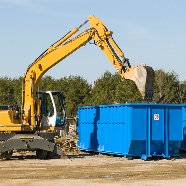 are there any restrictions on where a residential dumpster can be placed in Gould City
